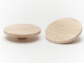ORA - Travertine door handle by Lo & Co Interiors - view 2